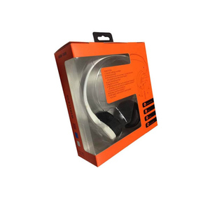 Caja de papel plegable recubierta de fabricante directo para auriculares inalámbricos Gancho de embalaje de auriculares pequeños Materiales reciclados personalizados - Product Image 1