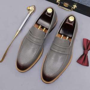 Chaussures mocassins d'hiver légères pour hommes en cuir véritable, logo personnalisé, couleur personnalisée, emballage personnalisé, haute qualité, taille sur mesure, OEM - Product Image 5