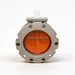 Vanne papillon industrielle DN300 à brides, corps en fonte ductile, <span class=keywords><strong>disque</strong></span> en acier inoxydable, prix direct usine pour centrale de malaxage - Product Image 3