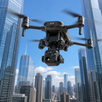 Caméra de drone à 3 axes avec stabilisateur, 3 capteurs EO, grand angle, téléobjectif, imagerie thermique pour UAV