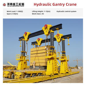 Grue à portique hydraulique télescopique 50 tonnes Moteur haute efficacité Portée de 20 m Triphasé 380V Télécommande sans fil - Product Image 3