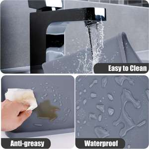 Nouvelle housse de protection en caoutchouc silicone pour lave-linge et sèche-linge, imperméable, lavable, antidérapante, anti-poussière, tapis de protection supérieur pour sèche-linge - Product Image 4