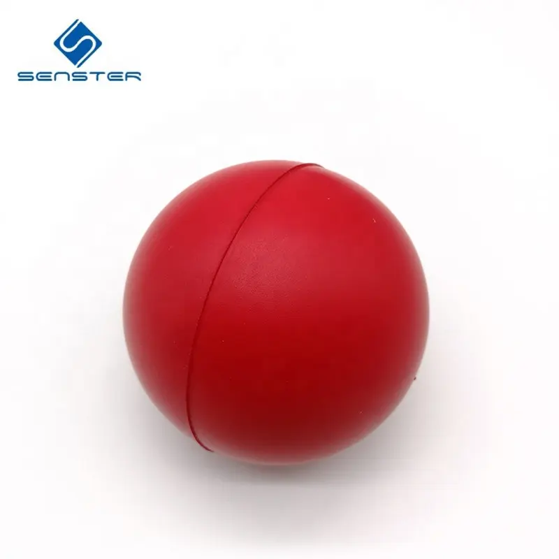 Umweltfreundliche hohe elastische rot farbe hohe dichte individuelles polyurethan schaum bälle stress ball schaum spielzeug