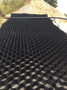 Géocell en HDPE durable pour la stabilisation du gravier, idéal pour le pavage des allées, la protection des pentes et la stabilisation des sols (vente en gros) - Product Image 1