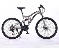 Nouveau modèle de vélo de montagne à suspension intégrale pour homme, 26 pouces, 21 vitesses, frein à disque MTBGO, vélo, cycle, bicicleta pour adulte