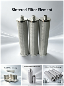 Filtre en métal fritté personnalisé Brfilter, filtre en poudre de bronze poreux, maille filtrante en laiton, élément filtrant en cuivre pour filtration de gaz Af5000 - Product Image 3