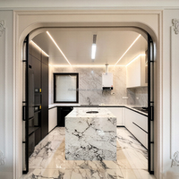 Aluminium-Innenschiebetüren mit Ultra-Schmalem Rahmen, Modern Minimalistisch, Doppelverglasung, Gehärtetes Glas, für Wohnzimmer und Außenbereich
