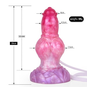 Monster <b>Dildo</b> Anal Squirting <b>Dildo</b> Knot Flexible Realistic Butt Plug Adult Sex Toy Ejaculating Sex Toy with Suction Cup - Product Image 2