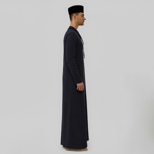 Fournisseur Malaisien Raya 2025 Moden Jubah Femme Plissé Sans Repassage Tricoté Sejuk Coupe Classique S-5XL En Stock B2B Automne - Product Image 2