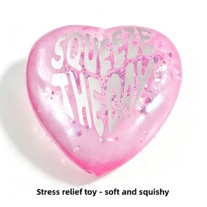 NeeDoh Rubber Sparkle Hearts Teenie Shiny Love Mini Pack 3, Pelotas de Goma Brillantes en Forma de Corazón, Suaves, Empaquetadas Individualmente, para San Valentín - Product Image 4