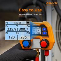 Manomètre numérique Elitech pour systèmes de climatisation et de réfrigération HVAC, réfrigérants R410A/R454B/R32/R134, pression et température