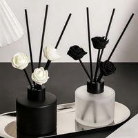 Diffuseur d'arômes sans flamme pour la maison avec bâtonnets floraux, parfum longue durée, désodorisant, ensemble de bouteilles d'arômes