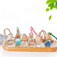 Vide couleur personnalisée 5ml 8ml 10ml verre voiture désodorisant diffuseur parfum diffuseur bouteilles avec liquide parfumé