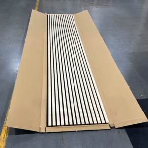 แผ่นไม้เส้นใยโพลีเอสเตอร์ช่วยลดเสียงแผ่นผนังดูดซับเสียงสำหรับห้องดนตรีและห้องประชุมแผงเพดาน - Product Image 3