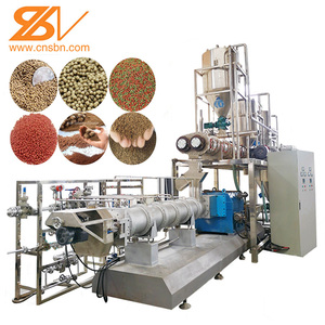 Dây chuyền sản xuất máy ép thức ăn tự động cho cá thủy sản 3-5 tấn/giờ, phun chân không, hàm lượng dầu cao, thức ăn giàu thịt - Product Image 1