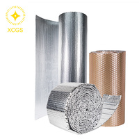 Rouleau d'isolation thermique réfléchissant en feuille double bulle 4/8 mm, barrière radiante pour bâtiments métalliques, entrepôts, toitures et murs