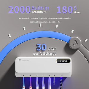 Soporte para Cepillos de Dientes Eléctrico Inalámbrico Totalmente Automático, con Función de Calentamiento y Esterilizador, Superventas - Product Image 5