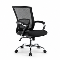 Chaise de bureau pivotante en maille pour conférence, inclinable à 180 degrés, ergonomique, pour cadre et personnel, idéale pour salle de réunion