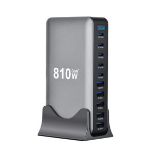 <span class=keywords><strong>Chargeur</strong></span> Gan de haute qualité avec écran LED Produits phares pour le dropshipping 10 ports 100W/140W USB-C Utilisation industrielle 4 prises - Product Image 5