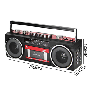 Reproductor de casetes estéreo retro personalizado de fábrica con radio AM FM SW, ranura USB TF, Bluetooth, boombox para el hogar, el coche, regalo, plástico - Product Image 3