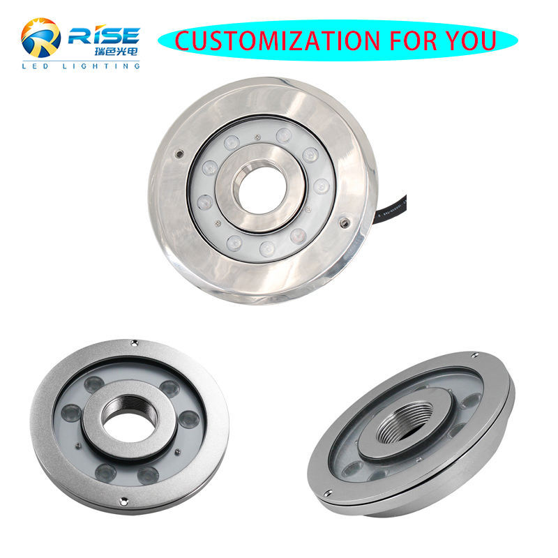 Rise Pool & Fountain Lights IP68 Waterproof 316 Stainless Steel RGB LED Underwater Lights 3-Year Warranty 2700-6500K Color Temp