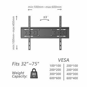Personalizado adecuado para carrito de TV móvil extraíble de 32-75 pulgadas con estante opcional - Product Image 5