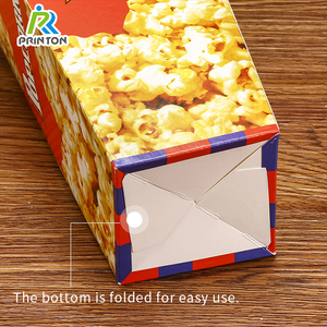 Petites boîtes à <span class=keywords><strong>pop</strong></span>-<span class=keywords><strong>corn</strong></span> en papier noir imprimées sur mesure Boîte à <span class=keywords><strong>pop</strong></span>-<span class=keywords><strong>corn</strong></span> kraft individuelle - Product Image 3