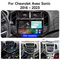 Autoradio 9,5 pouces pour Chevrolet Chevy Sonic Aveo T300 2016 - 2023 Écran CarPlay sans fil UIS7865 8 cœurs Stéréo Android pour voiture