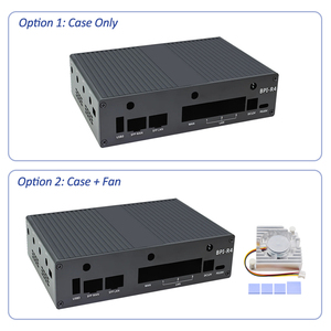 กล้วย <span class=keywords><strong>Pi</strong></span> BPI-R4 เคสอลูมิเนียมเปลือกโลหะพร้อมพัดลมเสริมสําหรับบอร์ดพัฒนา BPI-R4 - Product Image 3