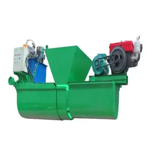 Self propelled hydraulic engineering equipment Water conservancy ditch Casting-in-place U-type concrete channel lining machine