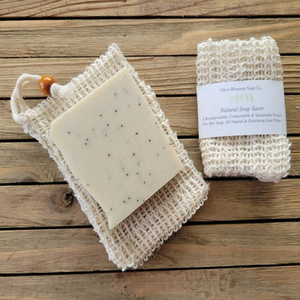 Grosir kustom logo serut tas penghemat sabun katun alami organik kantung jaring berjaring warna alami kantung jala sabun sisal untuk sabun - Product Image 6