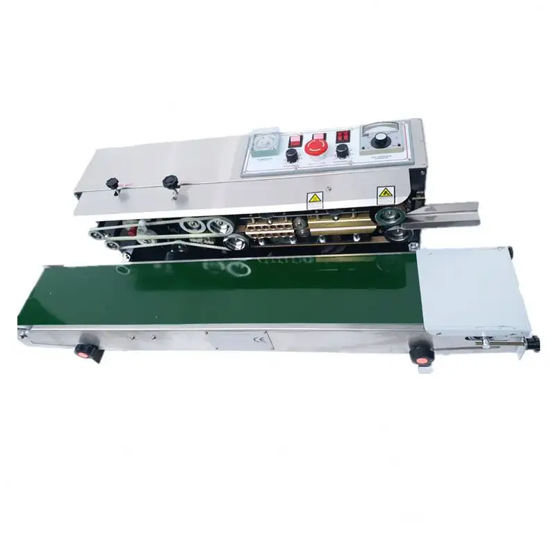 2023 Continuous plastic bag sealing machinery datecode heat shrinking sealer,packing equipment limitless length