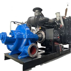 Pompe centrifuge horizontale à moteur diesel à haut débit, pompe à double aspiration pour l'irrigation agricole - Product Image 1