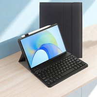 Casing Tablet nirkabel dapat dilepas bahasa kustom, casing kulit Keyboard untuk Huawei Honor Pad X8 Pro 11.5