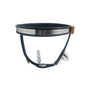 Dispositivo di cintura di castità in acciaio inox per uomo biancheria intima Fetish mutandine regolabile per castità Gag Sex Toys con spina <span class=keywords><strong>anale</strong></span> - Product Image 5