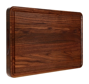 Factory <strong>Sale</strong> Black Walnut <strong>Wood</strong> Cutting <strong>Boards</strong> <strong>for</strong> Kitchen, Reversible Wooden Chopping <strong>Board</strong> With Juice Grooves 17''x 11'' - Product Image 1
