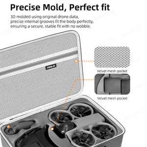 Estuche Protector Portátil de PU para <span class=keywords><strong>DJI</strong></span> Avata 360 <span class=keywords><strong>Fly</strong></span> More Combo, Bolsa de Almacenamiento Cruzada para Accesorios de Dron - Product Image 3