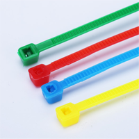 3,6*250mm Kendinden Kilitlemeli Naylon Kablo Bağları, Yüksek Çekme Dayanımına Sahip UV Dayanımlı Siyah Beyaz Kablo Düzenleyici Fermuarlı Bağlar