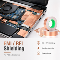 Ruban adhésif découpé à une face haute conductivité de 0,06 mm, résistant aux hautes températures, durable, pour blindage EMI