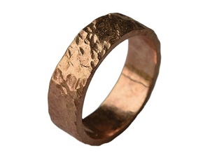 Trendige Meteoritenringe Handgefertigter Gehämmerter Fingerschmuck Personalisierter Herrenring Kupferring Antikbronze Alter <span class=keywords><strong>Ring</strong></span> - Product Image 1