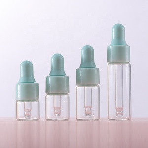 Botella cuentagotas de vidrio Botella cuentagotas Embalaje de maquillaje Tamaño <span class=keywords><strong>mini</strong></span> Cuentagotas colorido 1mL 2ml 3ml 5ml Clear Frost Cuidado personal 100PCs - Product Image 4