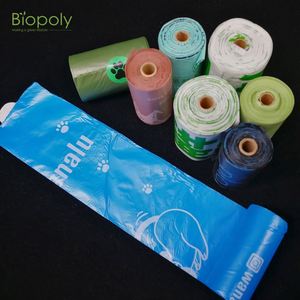 Custom Eco Friendly Thick Strong Soft Biodegradable Dog Poop Bag Rolls Box - Product Image 3