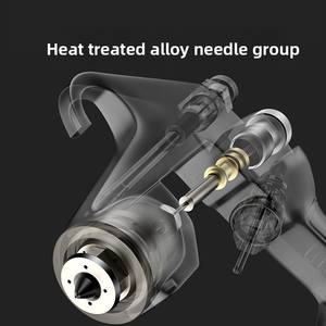 Pistola de Pulverización Neumática para Pintura Automotriz OEM Taiwan <span class=keywords><strong>Sunair</strong></span> W71/W77/W101 con Alta Atomización y Diseño de Tanque Superior e Inferior, Alimentación por Presión - Product Image 2