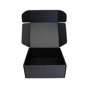 صندوق هدايا فاخر مخصص للساعات من الكرتون المقوى الأسود، أفضل تغليف فاخر للتجارة الإلكترونية مع طباعة نافرة للشحن - Product Image 5