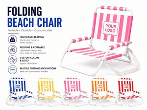 Chaise de plage pliable personnalisée avec logo, design compact et sangle d'épaule pour un transport facile - Product Image 2