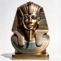 BZY Statues de Pharaons Égyptiens Anciens en Bronze Grandes et Personnalisables pour l'Extérieur, Sculptures 3D Grandeur Nature en Fonte, Souvenirs à Vendre