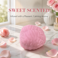 Jouet Squishy Cérébral Rose Réaliste, Jouet à Presser en TPR Nouveauté pour Soulager le Stress, Cadeau Sensoriel Unique pour Fêtes et Bureau