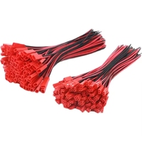 ZYSY 10 paires de connecteurs JST à 2 broches de 100 mm, mâle + femelle, câble pour jouets RC, batterie, lampe LED