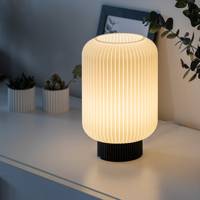 Lampe de table LED rechargeable décorative d'art moderne, lumière douce et chaude pour la décoration de salon, de mariage et de chambre à coucher, alimentation secteur E14 E26
