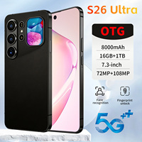 Layar Belakang S26 Ultra 16GB+1TB Original Edukasi 5G CDMA HD Smartphone Anak Murah Android 16 MTK Dimensity Deca Core 8000mAh